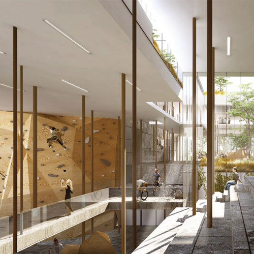 4B - Ensemble de bureaux, logements et plateau sportif