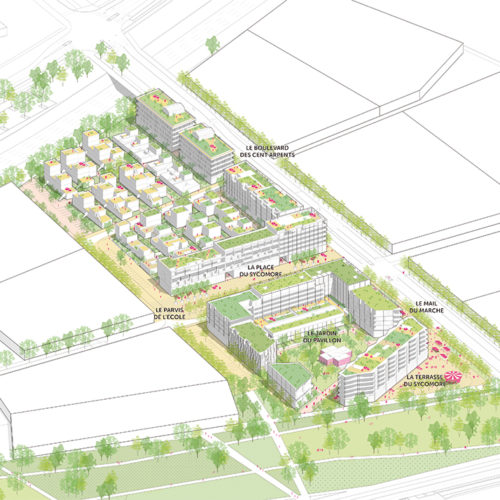 BUS - Ensemble de logements, commerces et parkings