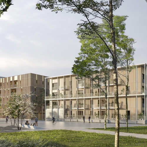 BUS - Ensemble de logements, commerces et parkings